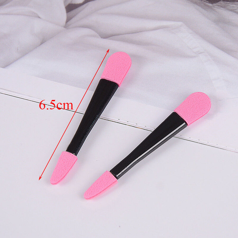 10Pc Disposable Double Ended Eye Shadow Applicator Sponge Makeup Brush Beauty Ew