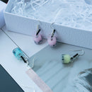 2 Pairs Women Bubble Tea Drop Earrings Personality Milk Tea Drink Earring TLE