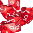 20 Pack Clear D10 Dice 10 Sided Dice for D&D RPG MTG Accessories Red&Purple