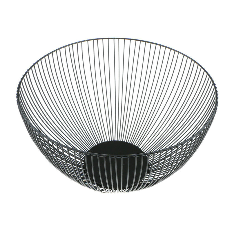 Deep Bowl Fruit Basket Food Container Vegetable Bread Snack Basket Black