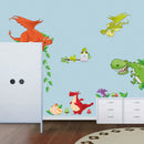 Dinosaur Zoo Wall paper Decals for Kids Baby  Boy Bedroom Wall Stickers&M&