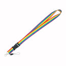 FreshTech 20mm Lanyard with Safety Break away and Metal clip - Rainbow C7Q3