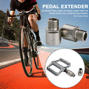 1pair 20mm Bike Pedal Extender Steel Accessories Easy Install Spacer Left Right