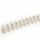Electrical Wire Connection 12Position Barrier Terminal Strip Block 30A lj