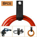 6PcsHeavy Duty Nylon Cable Straps Extension Cord Rope Storage Belt Organizer