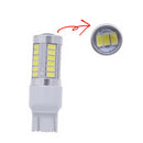 2pcs T20 6000K White 7443 5630 33SMD LED Dome Map Car Backup Reverse Light Bulb