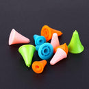 10pcs Rubber Cone Shape Knitting Needles Cap Point Protectors in 2 Sizes