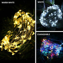 33ft Solar 100/200LED Rope Lights Fairy Light For Garden  Decor