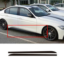 2x Side Skirt Stripe Stickers Decals for BMW 1 3 4 5 6 Series (Solid Black)