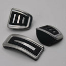 3x Stainless Steel Brake Pedals Pads Cover Set For