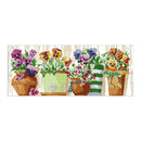 Home Cross Stitch 14CT Stamped Embroidery DIY Handwork (J180 Plants)