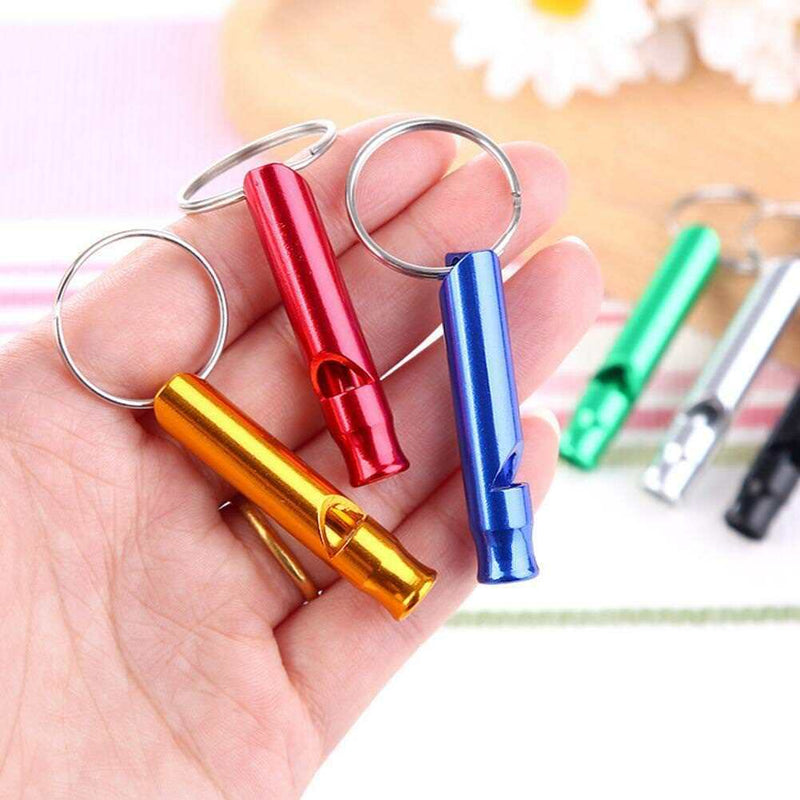 3Pc Soild Dog Cat Puppy Outdoor Training Pet Sports Keyring Whistle Random