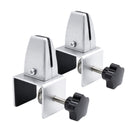 2pcs Clamp Adjustable Desktop Partition Retainer Clips Aluminum Alloy C-shaped