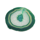 Irregular Agate Slice Crystal Coaster Cup Mat Coffee Tea Placemat Green