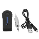 Bluetooth V5.0+EDR Audio Receiver Handsfree Car Kit 3.5mm AUX Music Adapter A
