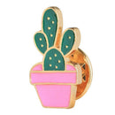 6PCS/Set Enamel Brooch Pins Plant Cactus Collar Pin Badge Women Jewelry Gift FT