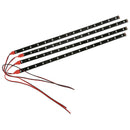 4 x Adhesive Strips15 LED 30CM 12V Waterproof Flexible Band Red