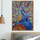 5D DIY Special Shaped Diamond Painting Peafowl Cross Stitch Embroidery Kits