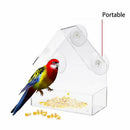 Glass Window Bird Feeder Clear Perspex Viewing Suction Cup Hanging Peanut Se Hn