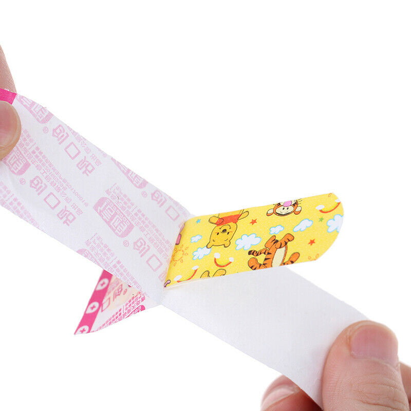 100PCS Waterproof Breathable Cute Cartoon Adhesive Bandages Wound DressingBX