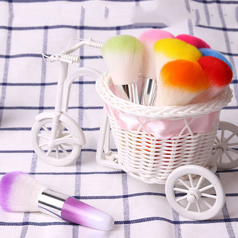 Portable Nail Dust Brush Soft Fiber Cleaning Brush Face Powder Beauty Brush