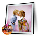 Little Girl Diamond Painting 5D DIY Full Round Rhinestone Picture (WX643)