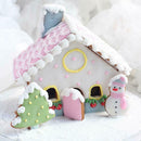 8pcs/Set Snowman House Fondant Cake Mold Sugarcraft Decorating Cookie Mould