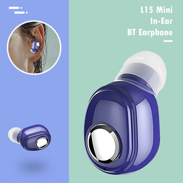 L15 Mini Wireless Bluetooth Earphone with Mic Handsfree Earbud Sport Earpiece