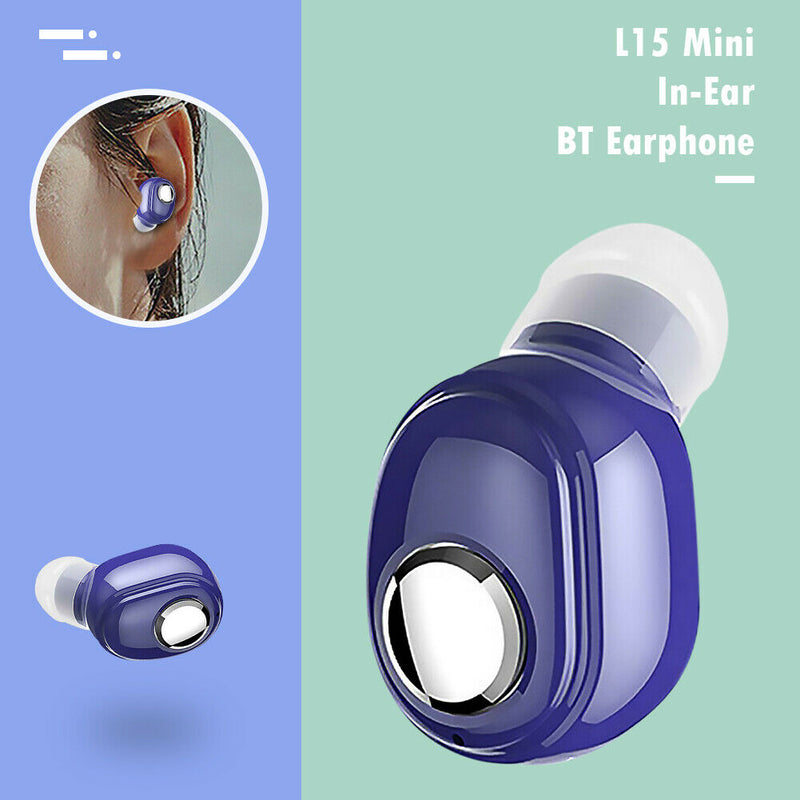 L15 Mini Wireless Bluetooth Earphone with Mic Handsfree Earbud Sport Earpiece