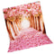 1.5m*1m Sakura Flower Road Photography Backdrop Cloth Wedding Background DIY