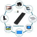 MX6-A Multifunctional Wireless Remote Controller Built-in Microphone Air Mouse