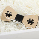 Mens Bow Tie Accessory Wedding Party Christmas Gifts Bamboo Wood Bowtie Nec U8C1