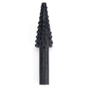 5x Black Steel Rotary Burr Set 1/4'' 6mm Shank Wood Rasp Drill Bits Home Too â„–[