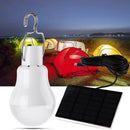 12LED Solar Panel Power Lamp Tent Light Camping Hiking Lantern w/Hook Waterproof