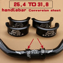 Muqzi Bicycle Handlebar Conversion Sheet 25.4 To 31.8Mm Installation Apertu W2L6