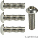 100pcs M5*10 Stainless Steel 304 Allen Key Socket Button Head Machine Screws