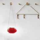 Women Red Lips Clutch Bag Ladies Pu Leather Chain Shoulder Bag Bolsa