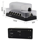 6 Independent Circuit Fuse Block W/Negative Bus - ATC/ATO 6-Way Fuse Box wi