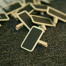 Mini Wooden chalkboard blackboard tags New Sale R5P9
