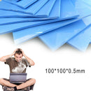 100 x 100 x 0.5mm GPU CPU Heatsink Cooling Thermal Conductive Silicone Pad 1pc