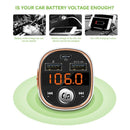 Bluetooth Car Mp3 Player Wireless Car Fm Transmitter Car Charger Hands-Free E9I1
