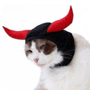 Adjustable Pet Dog Cat Puppy Cattle Horn Decoration Hat For Halloween Chris A6Y8