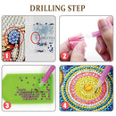 5pcs/set DIY Full Drill Diamond Painting Girls Keychain Embroidery Craft