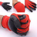 1 PAIRS NEW LATEX COATED NYLON WORK GLOVES SAFETY GARDEN GRIP BUILDERS Gift.