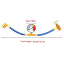 R134A Car Ac Refrigerant Charge Hose Kit Recharge Hose With Gauge,A/C 1/2 R U5J9