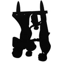 Wedding Anniversary Family Cake Topper Bride Groom couple with 2 kids (Blac V1C7