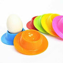Silicone Egg Cups Boiled Eggs Holder Set Kitchen Storage Rack 4 Colors, 4 P