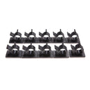 10P Cable Cord Wire Organizer Plastic Clips Ties Fixer Holder Self Adhesive AT3C