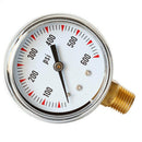 Radial Pressure Gauge 0-600psi 1/4" NPT Brass Thread Bottom Entry Air Water adsa