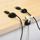 20Pcs Cable Clips Cord Lead Desk Organiser Charger Holder Drop Self Adhesive